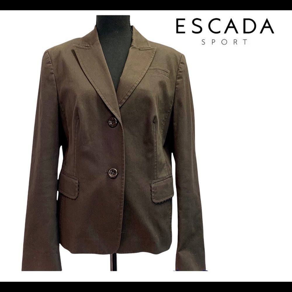 ESCADA SPORT Brown blazer jacket size 42